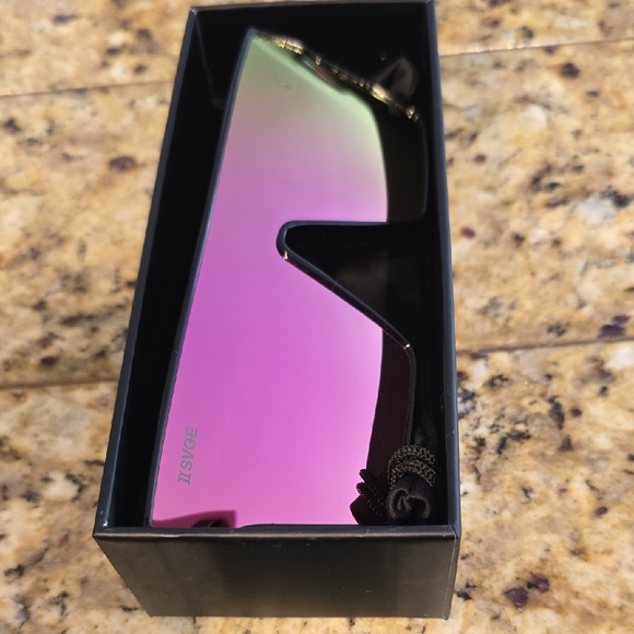 Black and Purple Women's Sunglasses - Picture 3 of 3